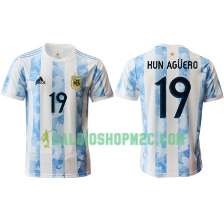 Argentina Kun Agüero 19 Maglia Prima 2020 Manica Corta